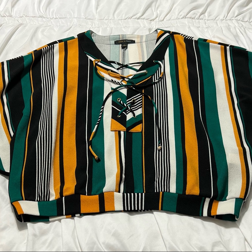 Blouse-dressy-multi color strip